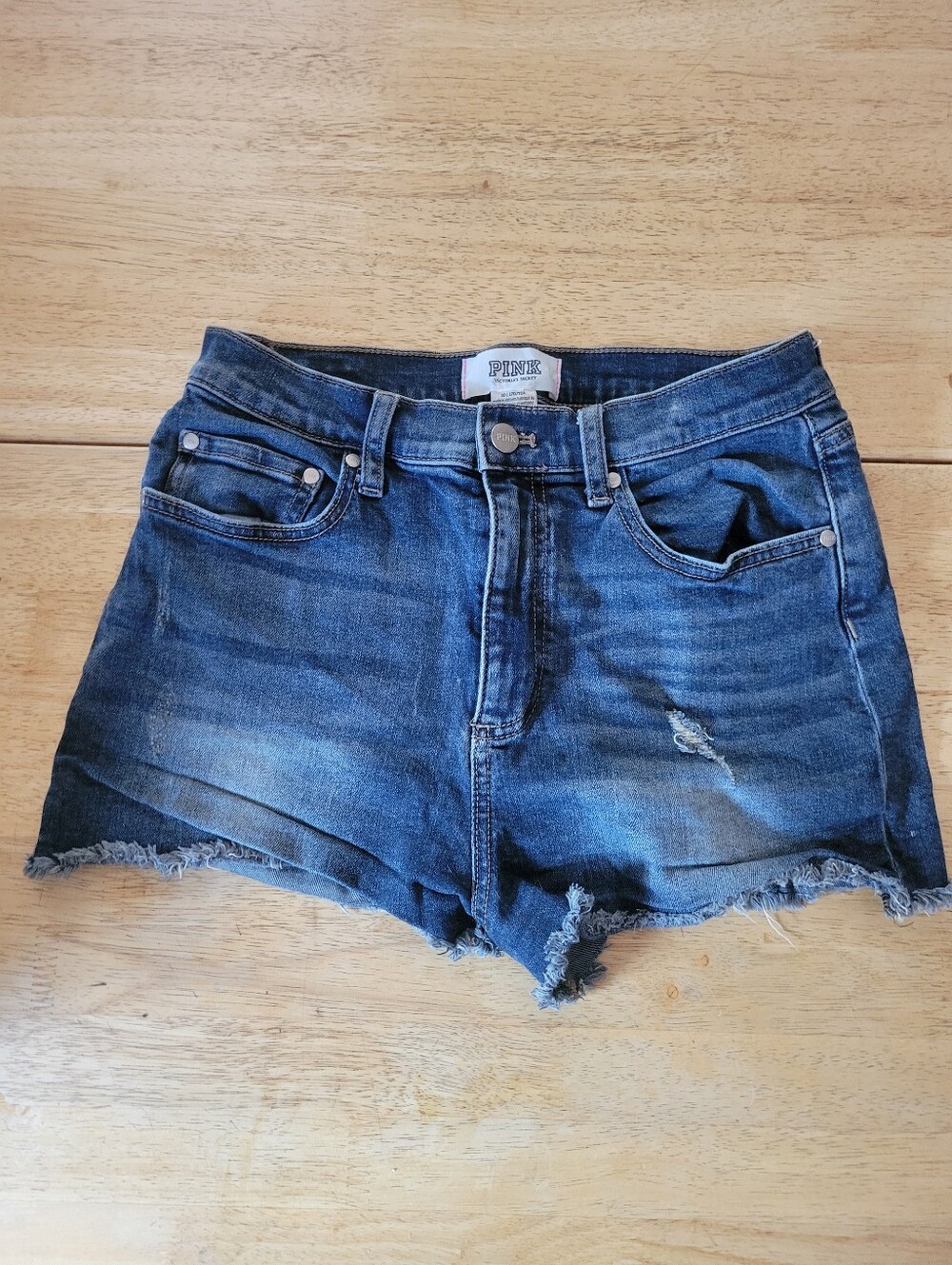 Pink Jean Shorts